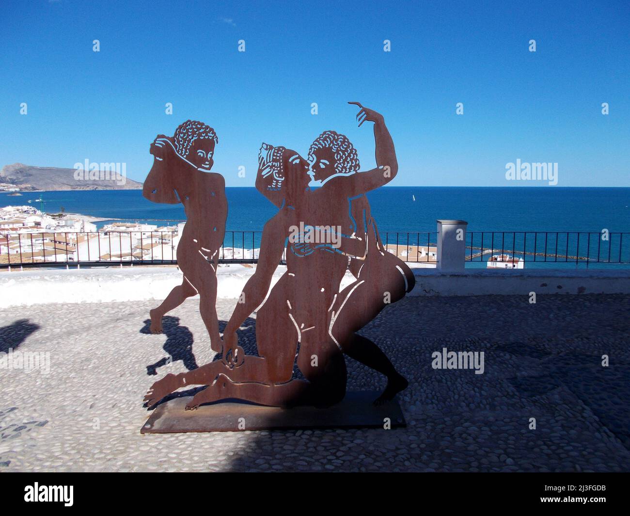 Commune d'Altea située, province d'Alicante, côte méditerranéenne, la Costa Blanca, Communauté Valencienne, En Espagne. Photographie horizontale Banque D'Images