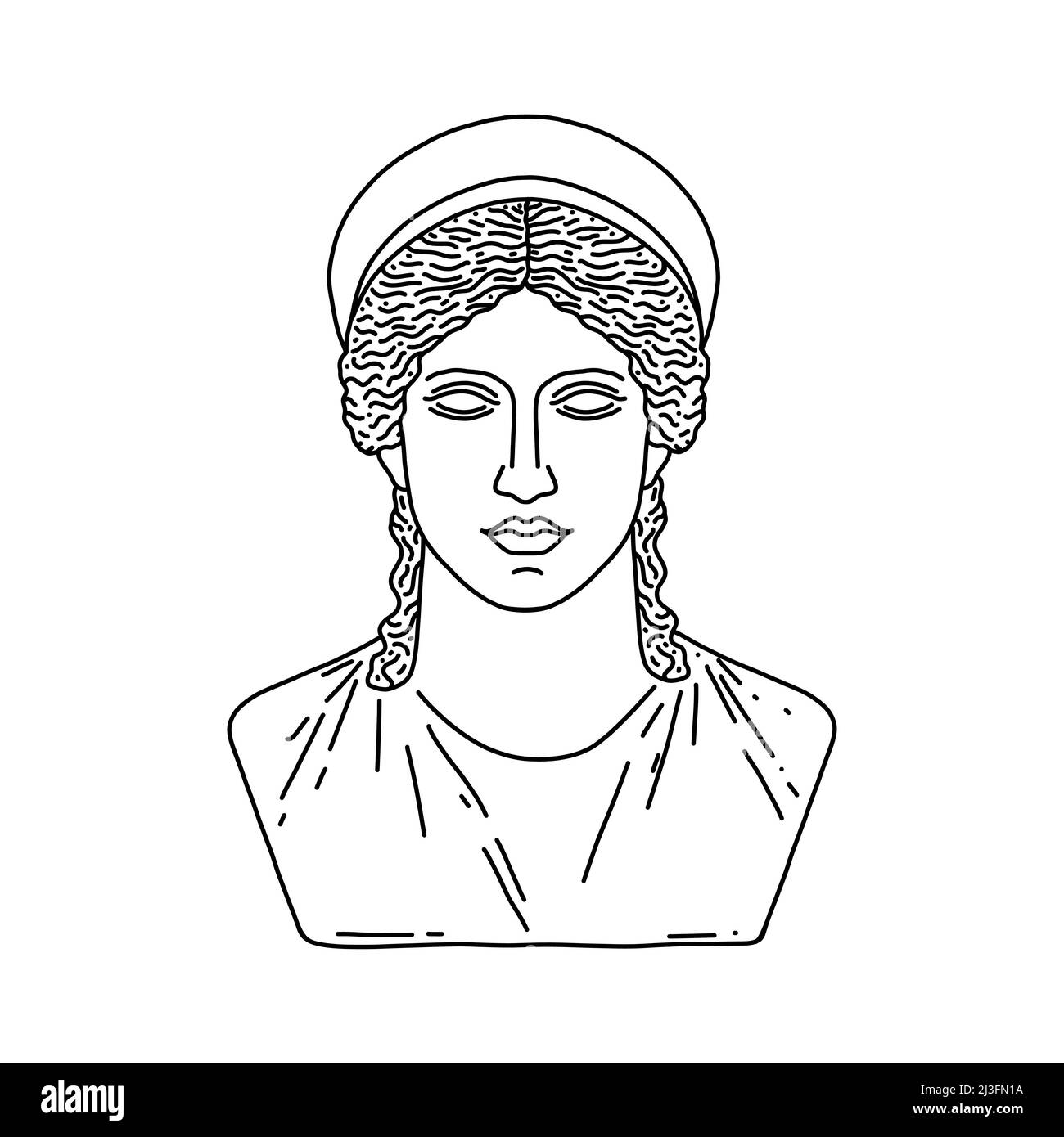 La déesse grecque Hera Illustration de Vecteur