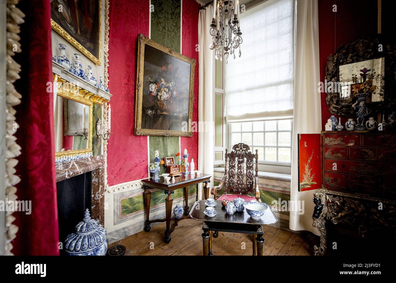 2022-04-08 10:39:49 APELDOORN - Une salle pendant la présentation de la Paleis Het Loo rénové. Le musée a fermé ses portes en 2018 pour une rénovation majeure. KOEN VAN WEEL pays-bas sortie - belgique sortie Banque D'Images