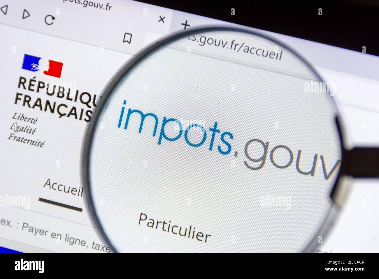 Impots gouv fr Banque de photographies et d'images à haute résolution -  Alamy