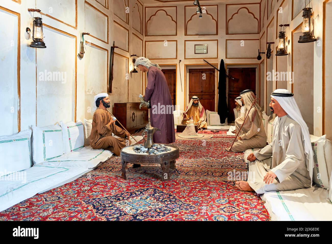 Dubaï. EAU. Al-Ahmadiya, première école de Dubaï (1912). Banque D'Images