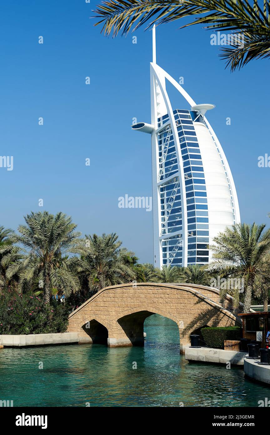 Dubaï. EAU. Burj al Arab Hôtel Banque D'Images