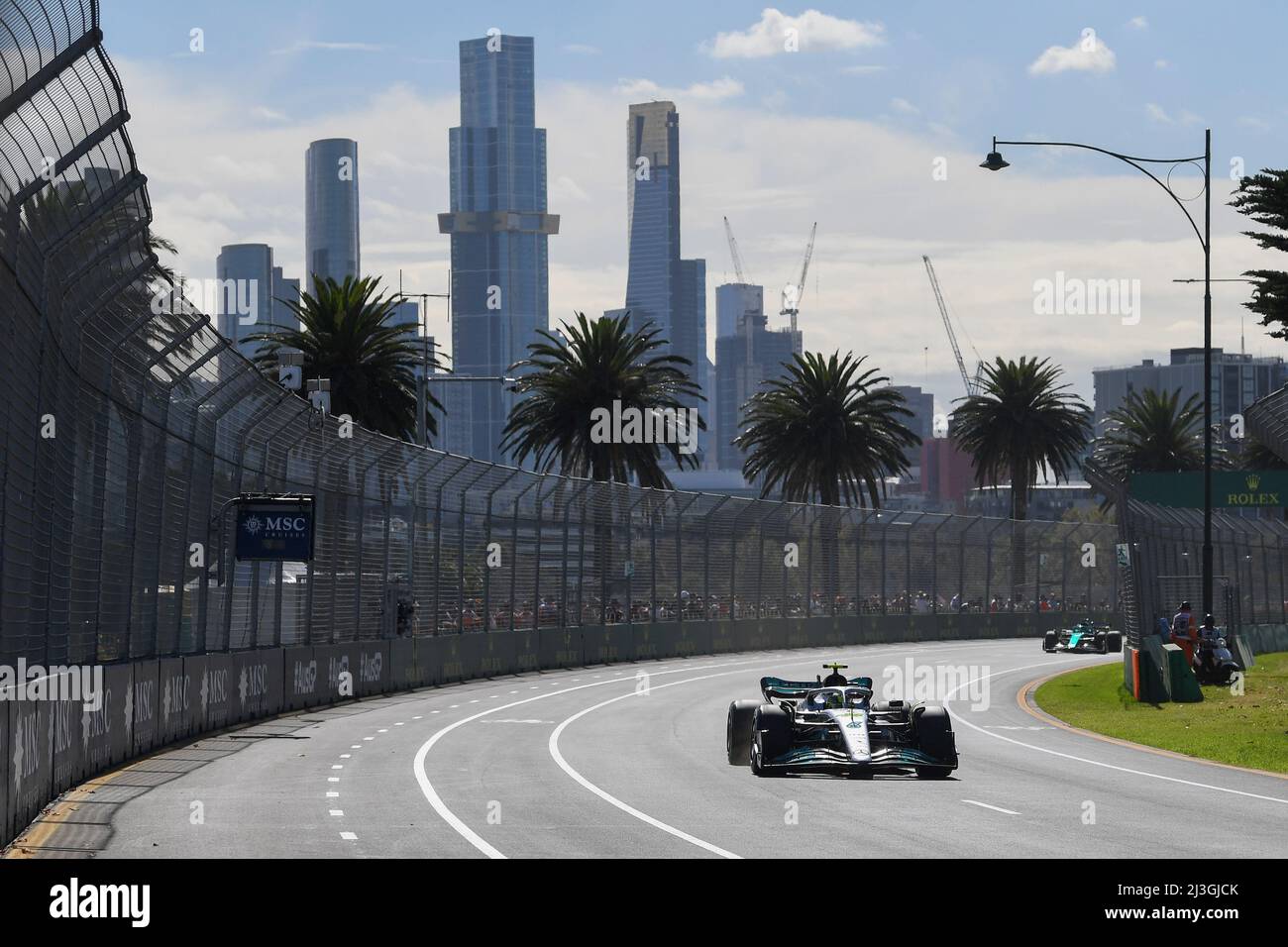 Albert Park, Melbourne, Australie. 8th avril 2022. FIA Formule 1 Grand Prix d'Australie, séances d'entraînement libre; pendant la pratique crédit: Action plus Sports/Alamy Live News Banque D'Images