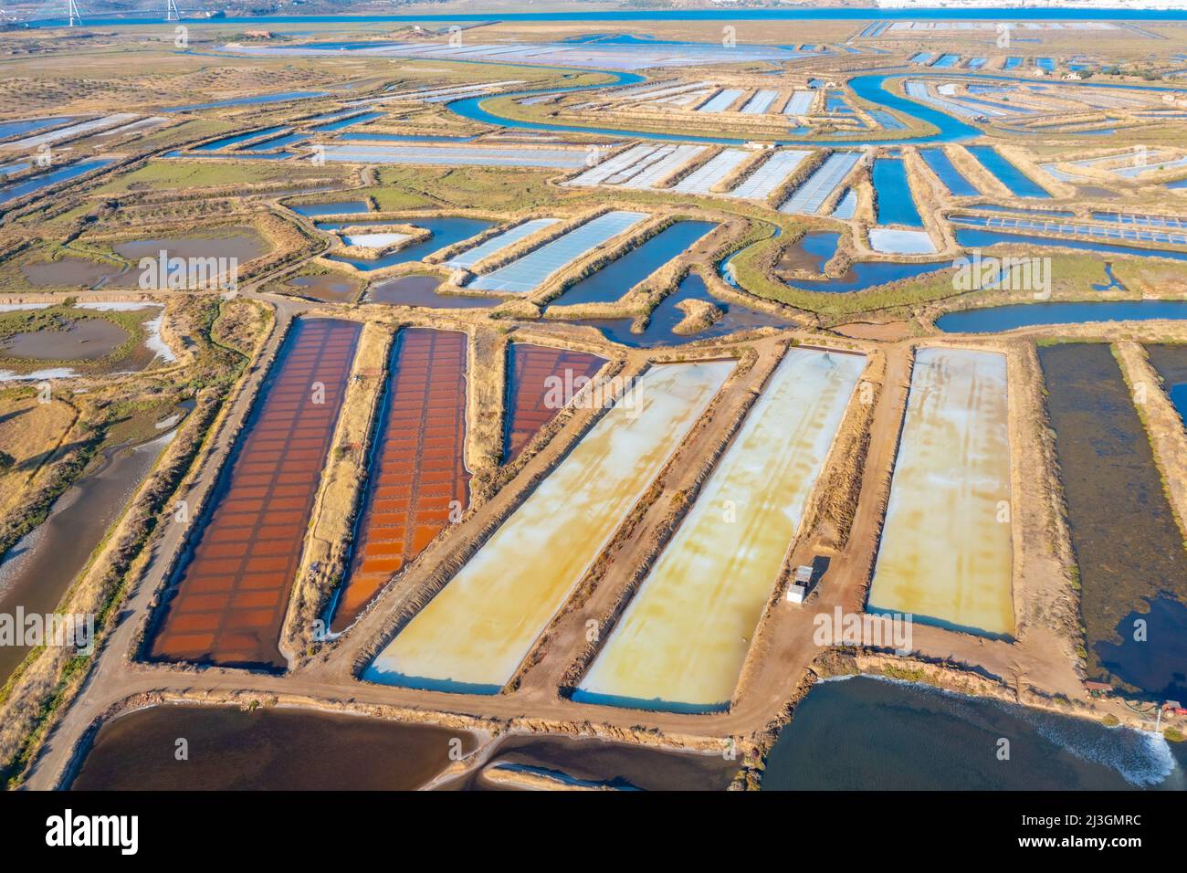 Marmites à Castro Marim au Portugal. Banque D'Images