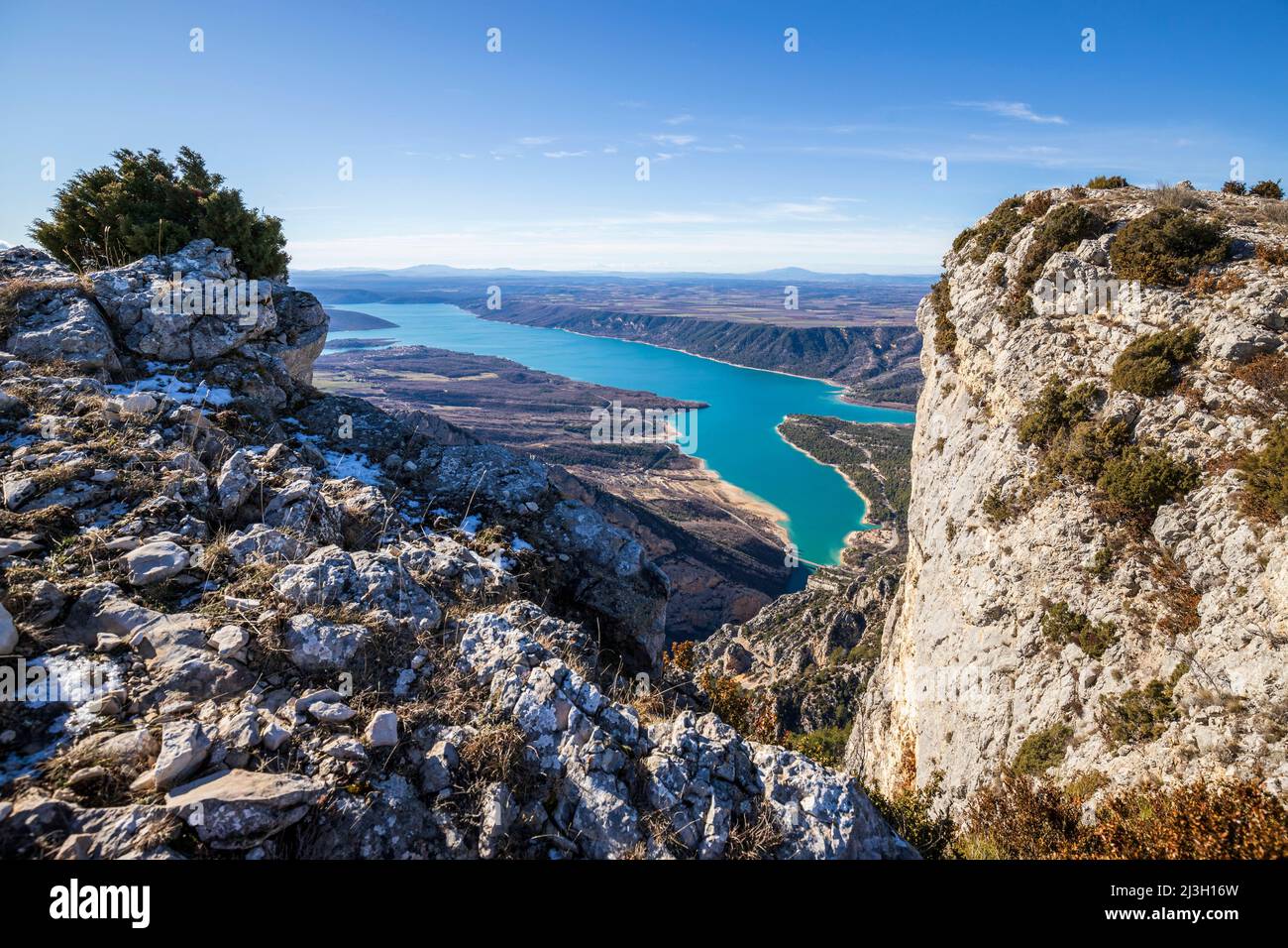 France, AlpesdehauteProvence, Parc naturel régional du Verdon, Lac