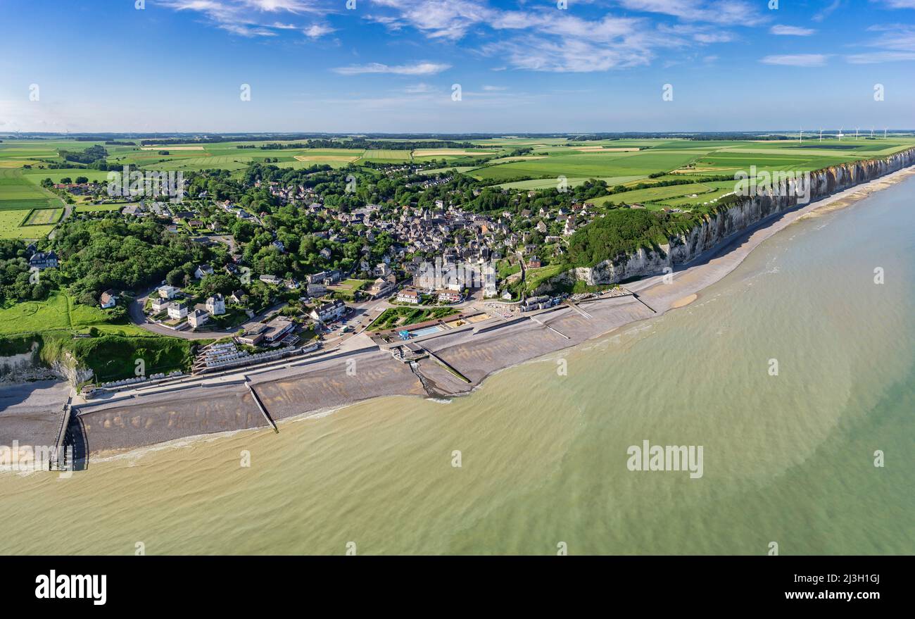France, Seine Maritime, Veules les roses, Les Plus Beaux Villages de