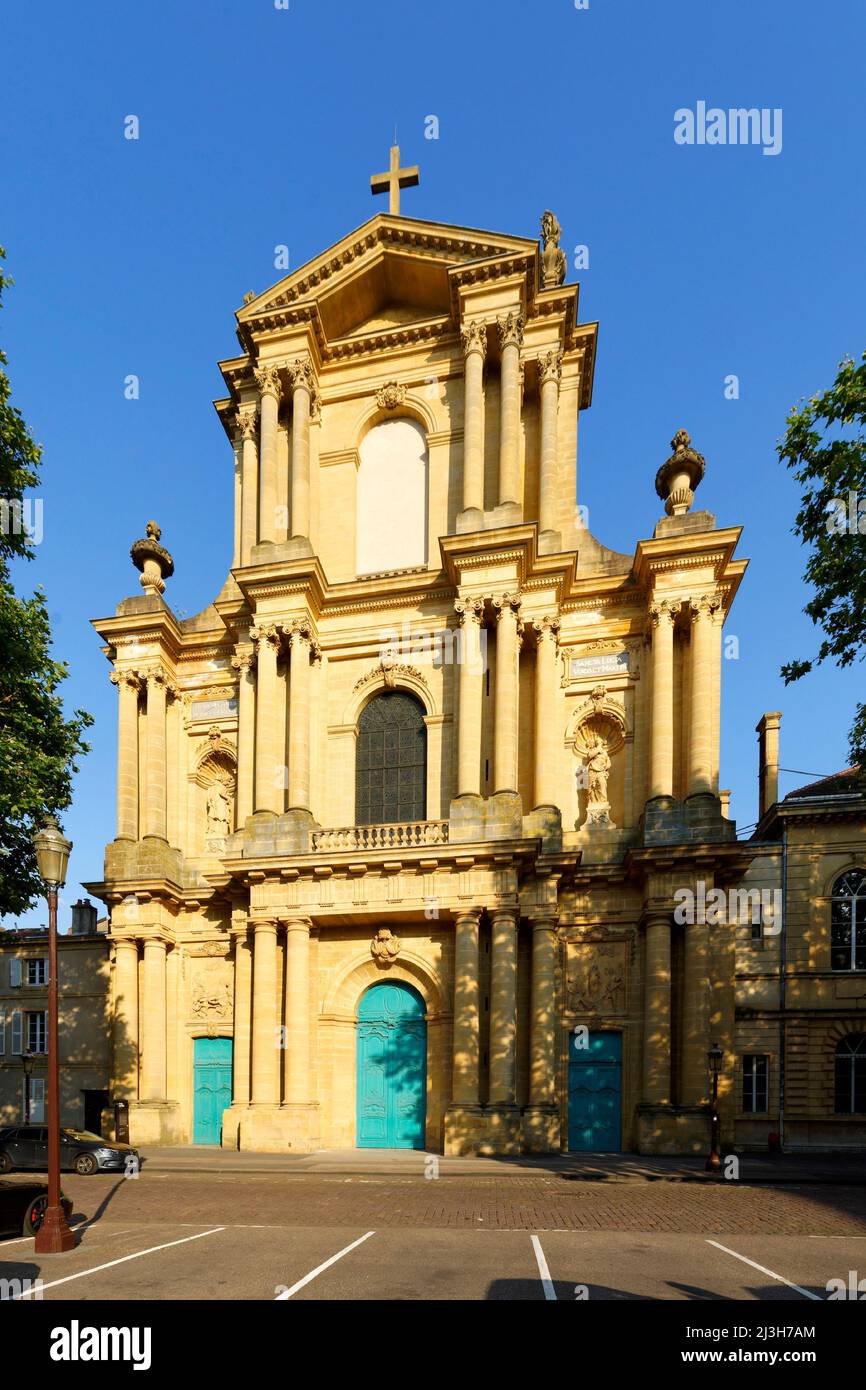 France, Moselle, Metz, Abbaye de Saint-Vincent et Basilique Banque D'Images