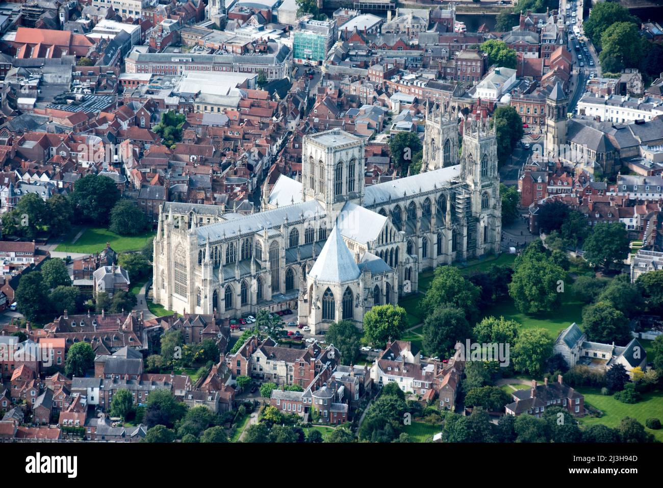 York Minster, l'église de la cathédrale Saint-Pierre, York, 2017. Banque D'Images