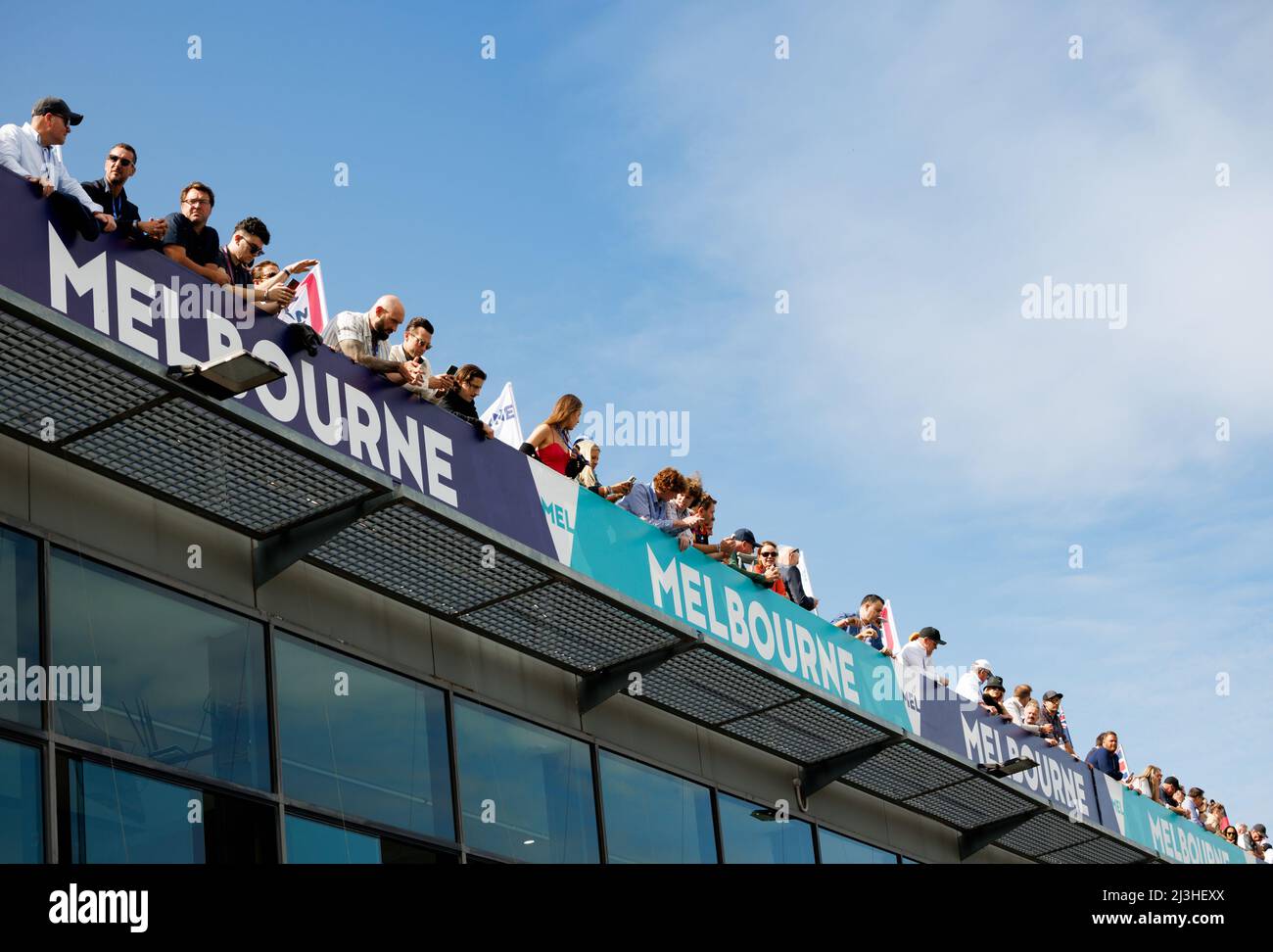 Melbourne, Australie. 08th avril 2022. F1 fans au Grand Prix de Formule 1 d'Australie au circuit du Grand Prix d'Albert Park sur 8. Avril 2022. Crédit : Corleve/Alay Live News Banque D'Images