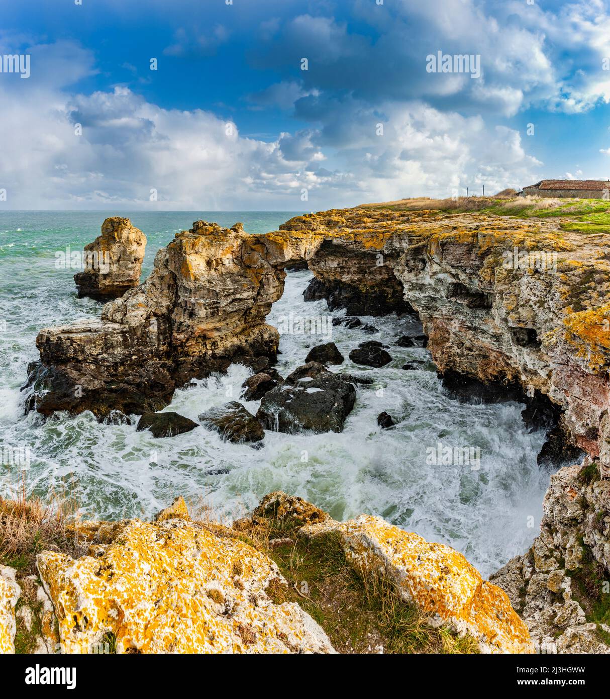 Pont Sten à Tyulenovo sur la côte bulgare de la mer Noire Banque D'Images