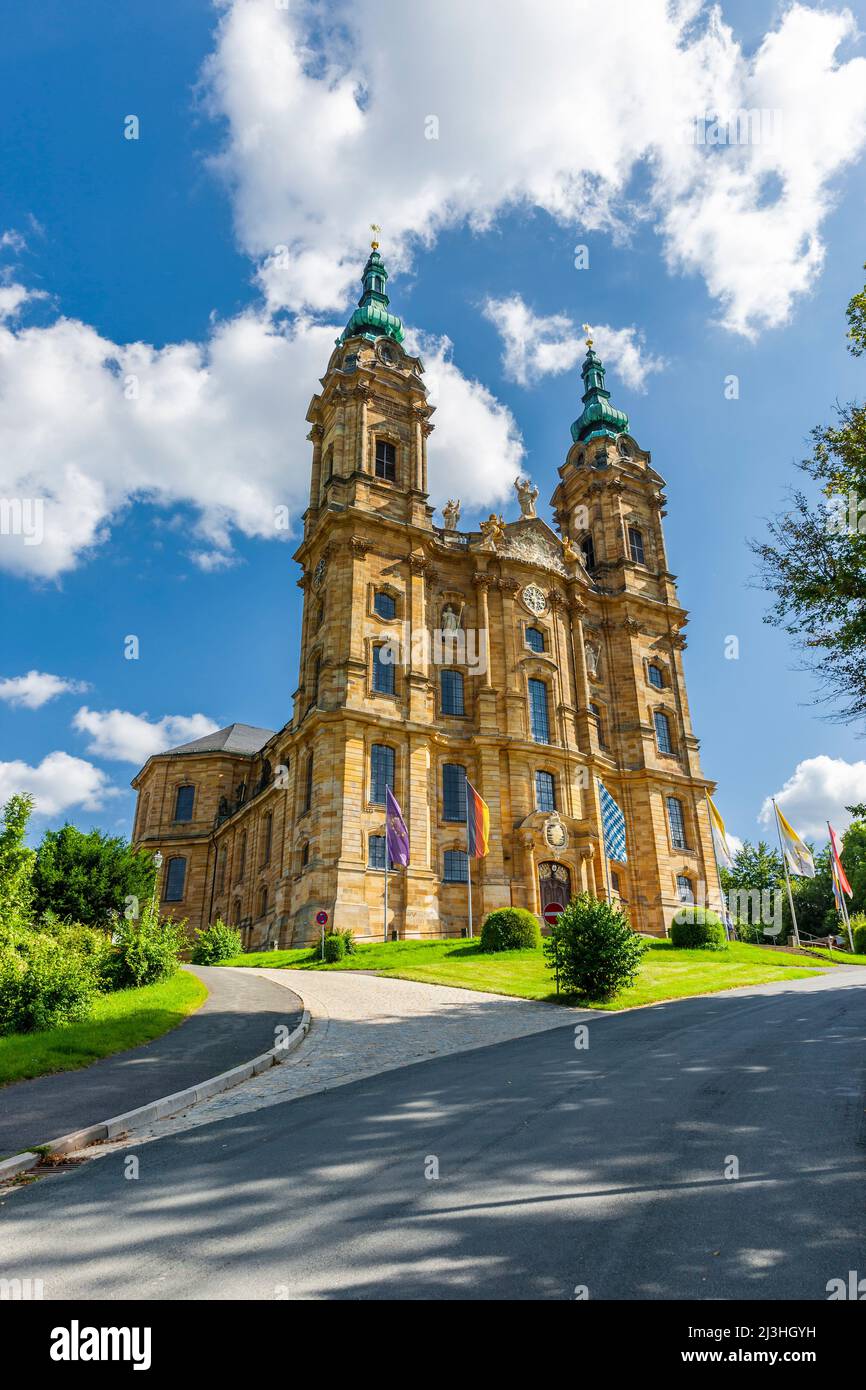 Basilique Vierzehnheiligen près de Bad Staffelstein en haute-Franconie Banque D'Images