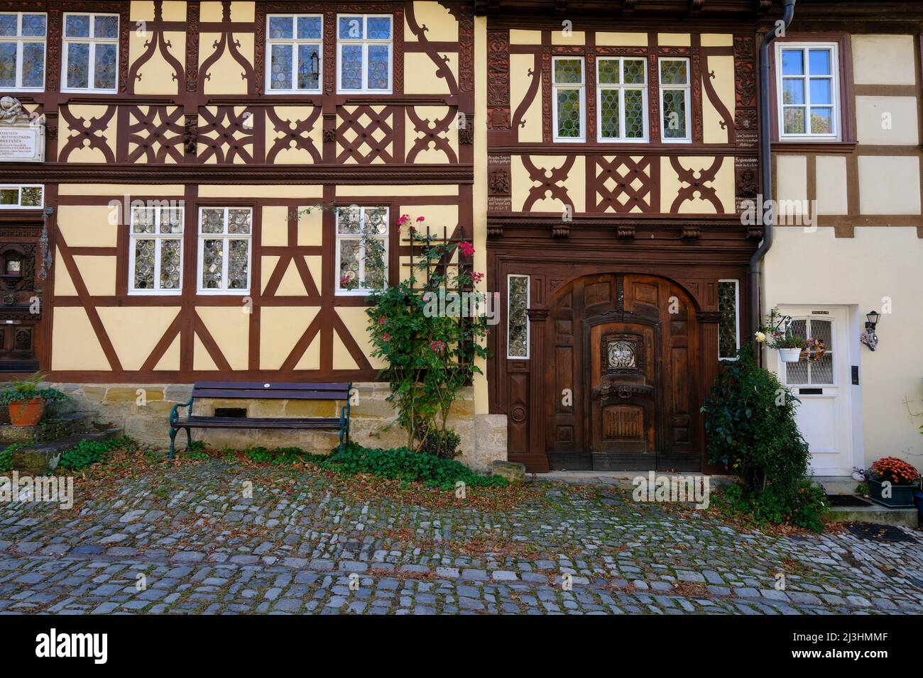 Centre historique de Königsberg en Bavière, quartier de Haßfurt, Basse-Franconie, Franconie, Bavière, Allemagne Banque D'Images