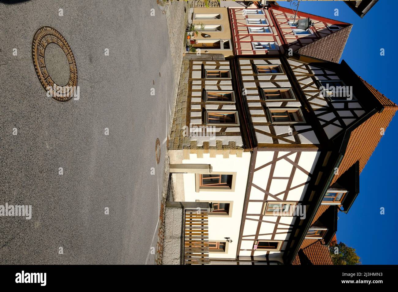 Centre historique de Königsberg en Bavière, quartier de Haßfurt, Basse-Franconie, Franconie, Bavière, Allemagne Banque D'Images