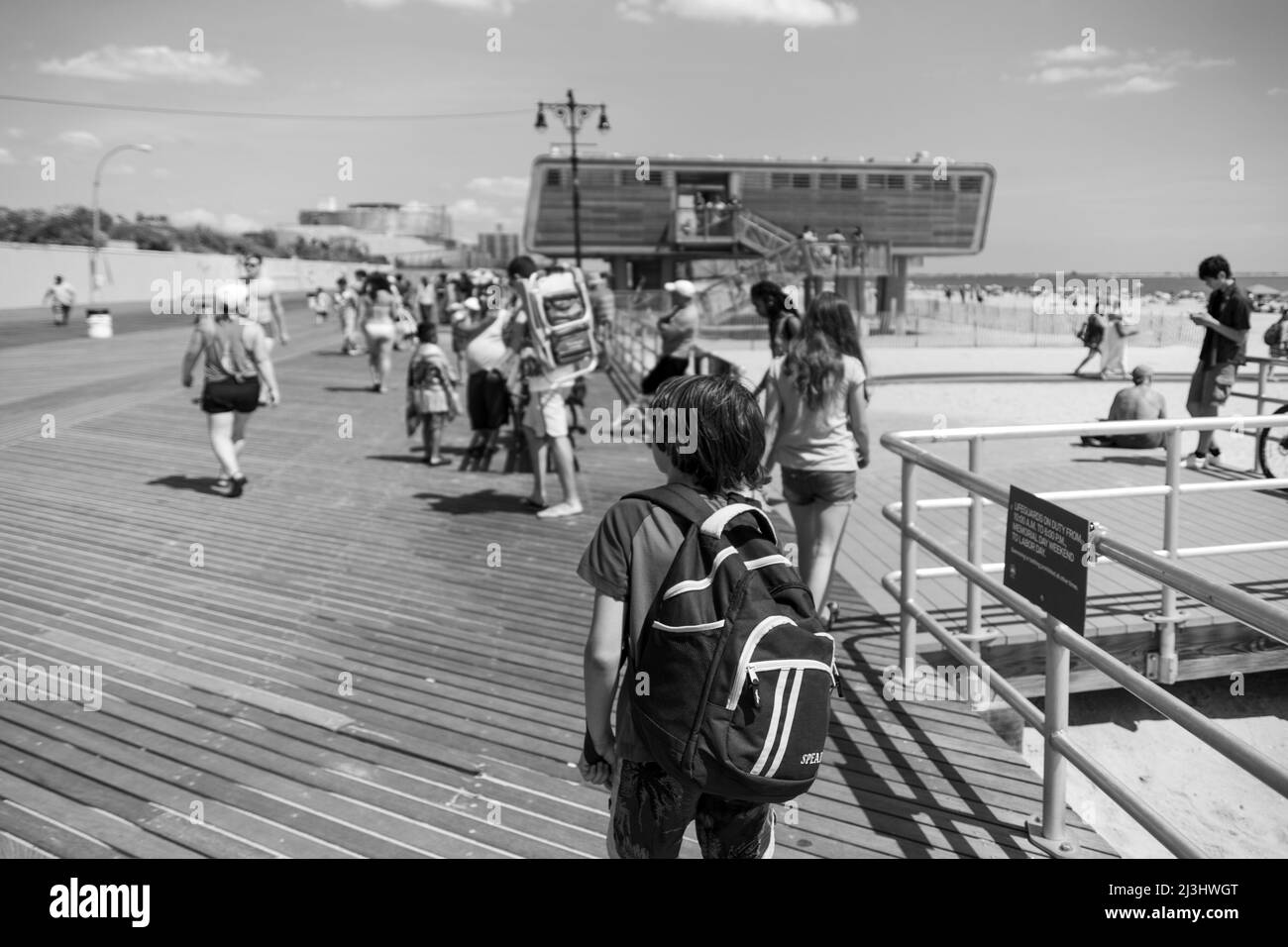 CONEY ISLAND, New York City, NY, États-Unis, au broadwalk Banque D'Images
