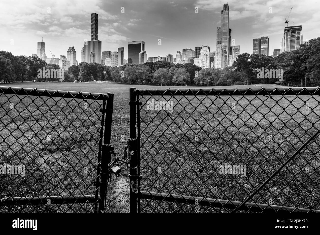 Central Park West, quartier historique, New York City, NY, États-Unis, La ville est fermée, désolé Banque D'Images