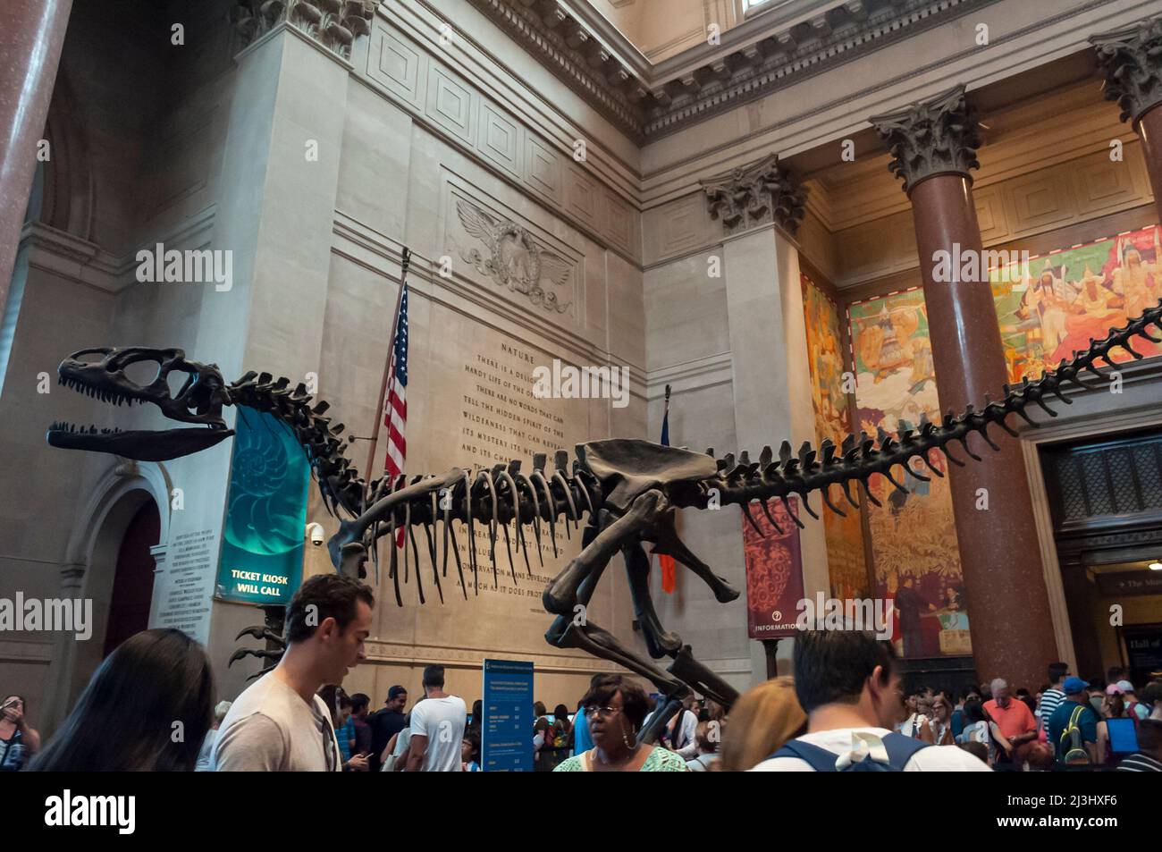 81 STREET - MUSEUM OF NATURAL HISTORY, New York City, NY, États-Unis, lieu de tournage de « Night at the Museum » Banque D'Images