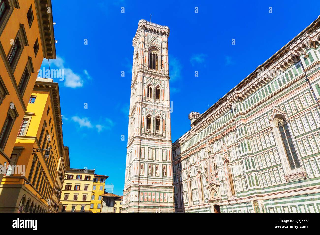 Campanile de Giotto, Florence, Toscane, Italie Banque D'Images