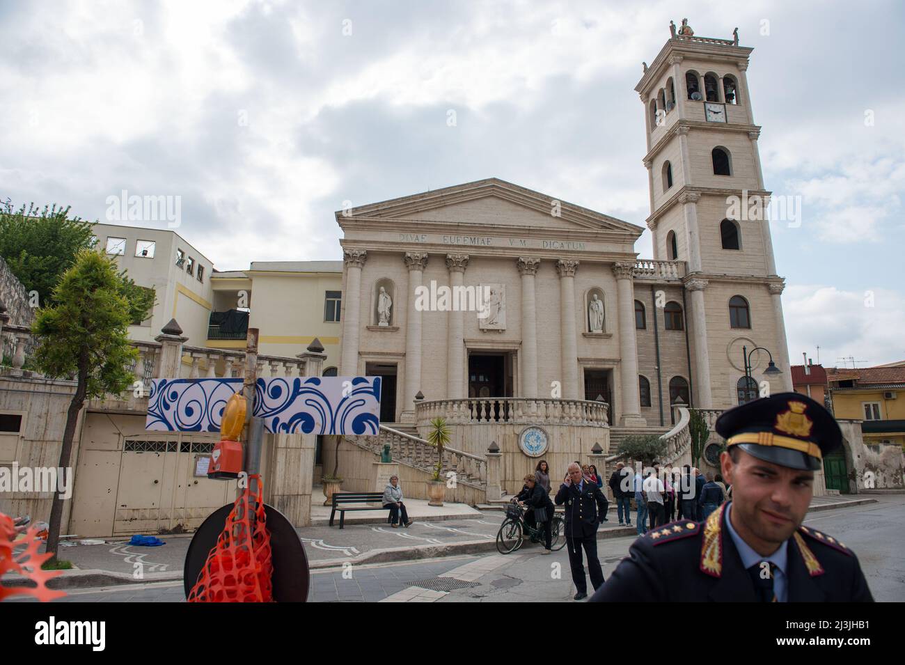 Carinaro, Caserta, Italie 24/04/2015: eglise de Sant'Eufemia, ©Andrea Sabbadini Banque D'Images