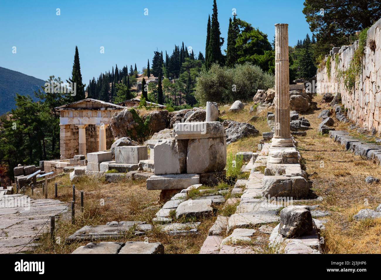 Delphi, Grèce Banque D'Images