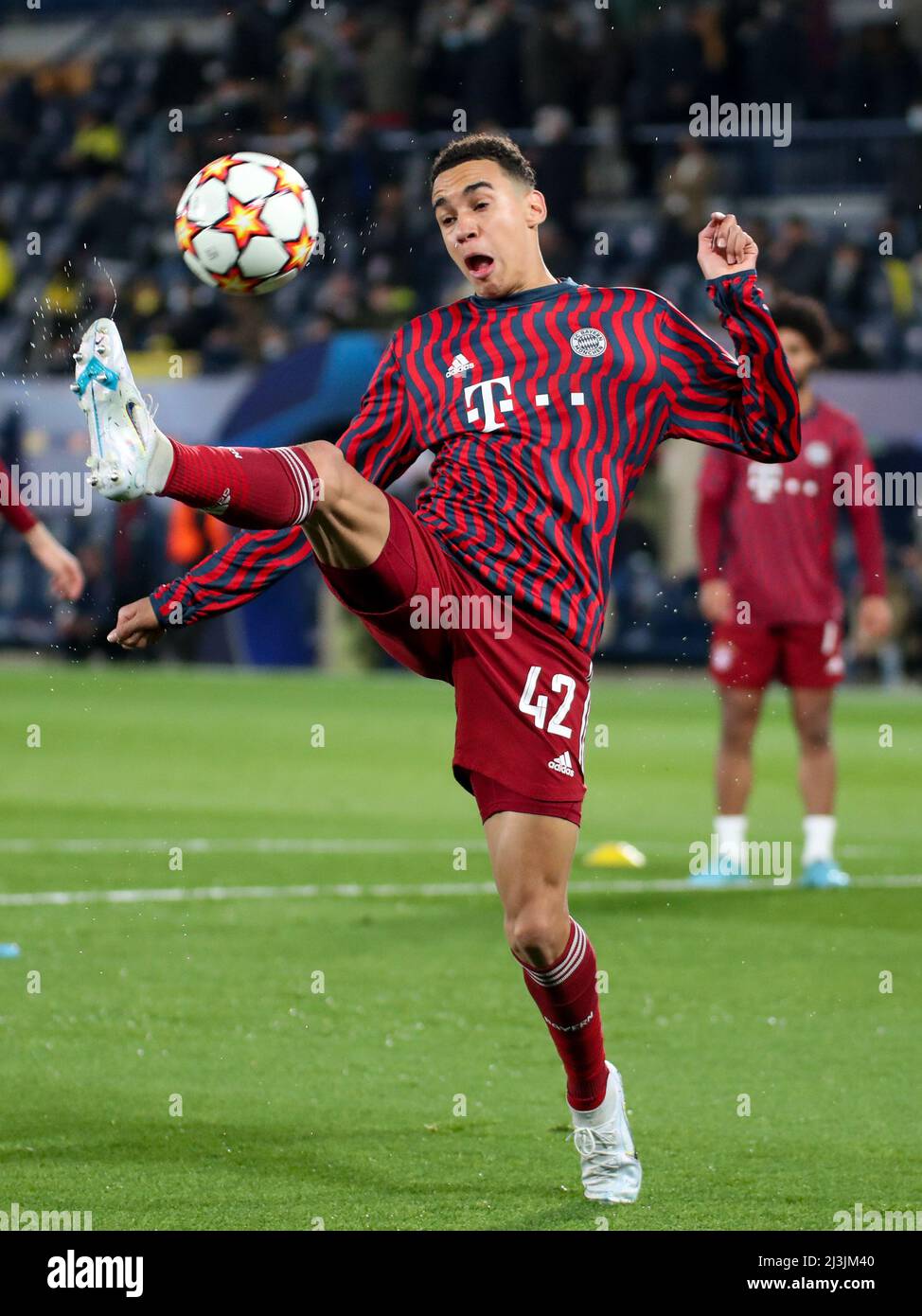 Estadio de la Ceramica, Villarreal, Italie, 06, 2022, Jamal Musiala (Bayern Munich) pendant Villarreal FC vs Byern Munich - UEFA Champions Leag Banque D'Images