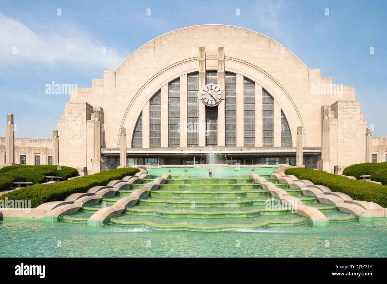 Cincinnati Union terminal est une gare et un centre de musée Art Deco à Cincinnati Ohio abritant un musée et des mosaïques murales de Wind Reis Banque D'Images