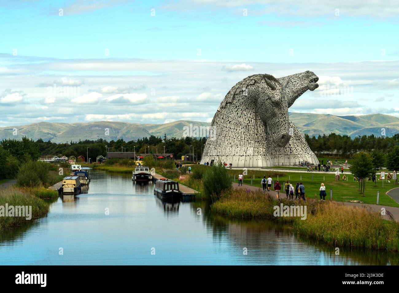 Les Kelpies à Helix Park le long du Forth et du Clyde Canal ; Falkirk, Falkirk, Écosse Banque D'Images