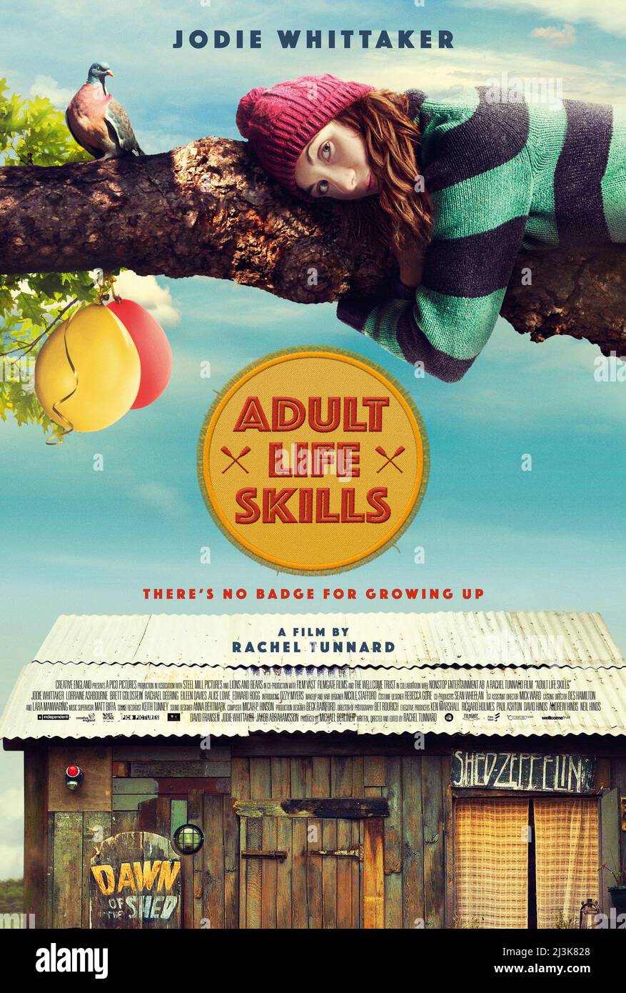 DATE DE L'ÉLEASE: 19 janvier 2019.TITLE: Compétences de la vie des adultes. STUDIO: Films d'écran. DIRECTEUR: Rachel Tunnard. COMPLOT : Anna (Jodie Whittaker) est à l'aise de vivre dans le jardin de sa mère en faisant des vidéos amusantes toute la journée, mais à l'approche de 30, elle commence à sentir la pression d'aller de l'avant et de « grandir » sans compromettre son esprit jeune. AVEC: Jodie Whittaker, Lorraine Ashbourne, Brett Goldstein poster Art. (Credit image: © Screen Media films/Entertainment Pictures) Banque D'Images