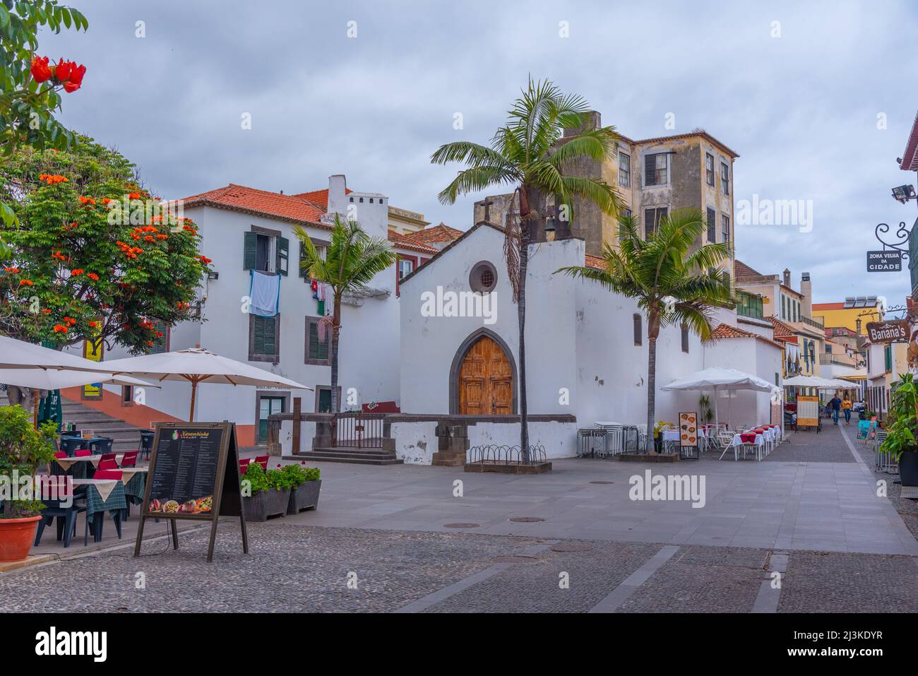 Funchal, Portugal, 13 juin 2021 : Chapelle du Saint-cadavre à Funchal, Madère, Portugal. Banque D'Images