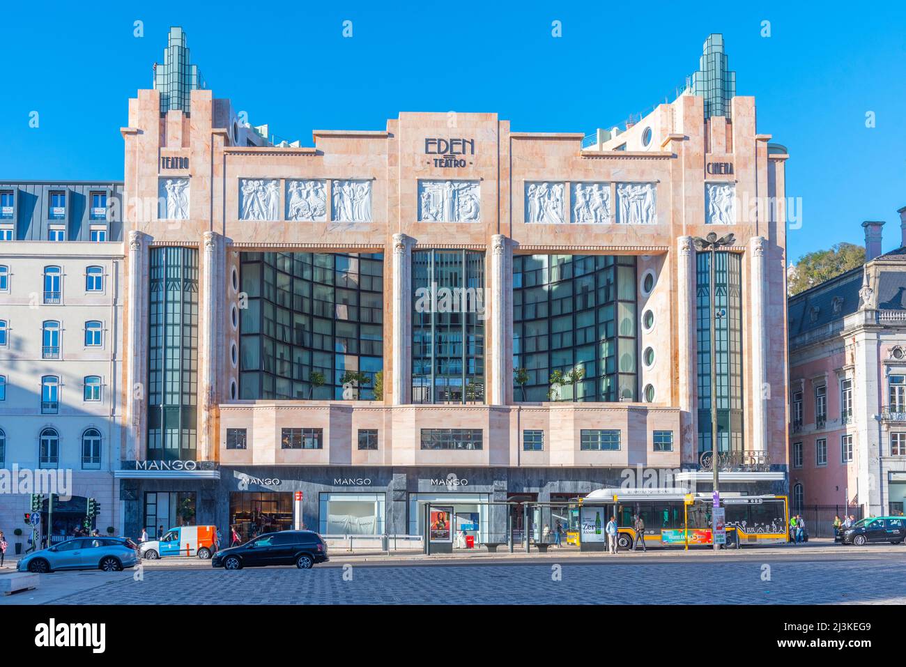 Lisbonne, Portugal, 26 octobre 2021 : théâtre Eden au capitole portugais de Lisbonne. Banque D'Images