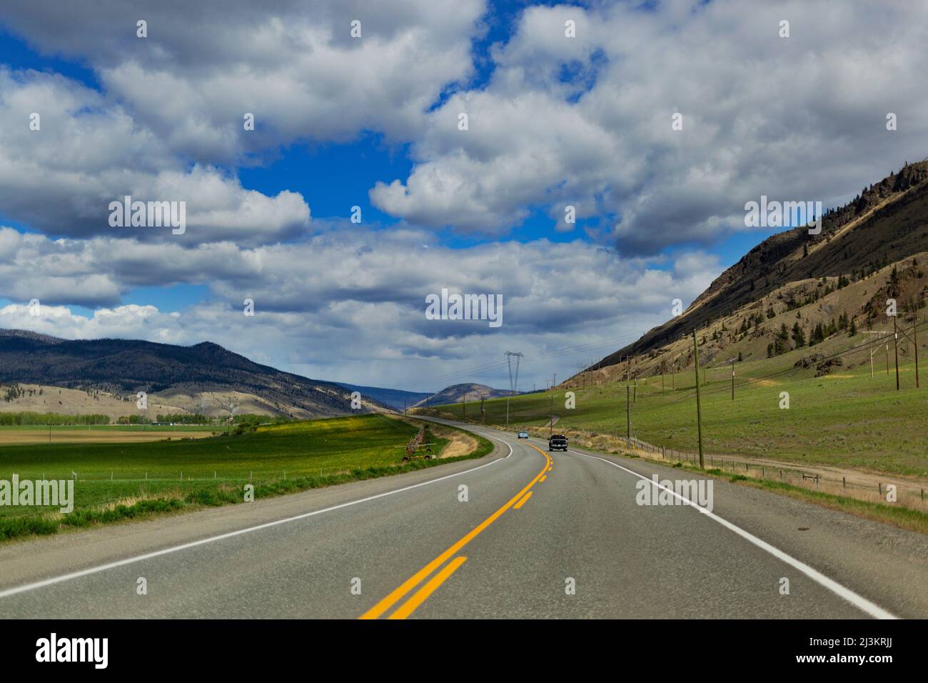 Autoroute en direction du nord de Surrey à probablement à l'intérieur de la Colombie-Britannique, Canada; Colombie-Britannique, Canada Banque D'Images
