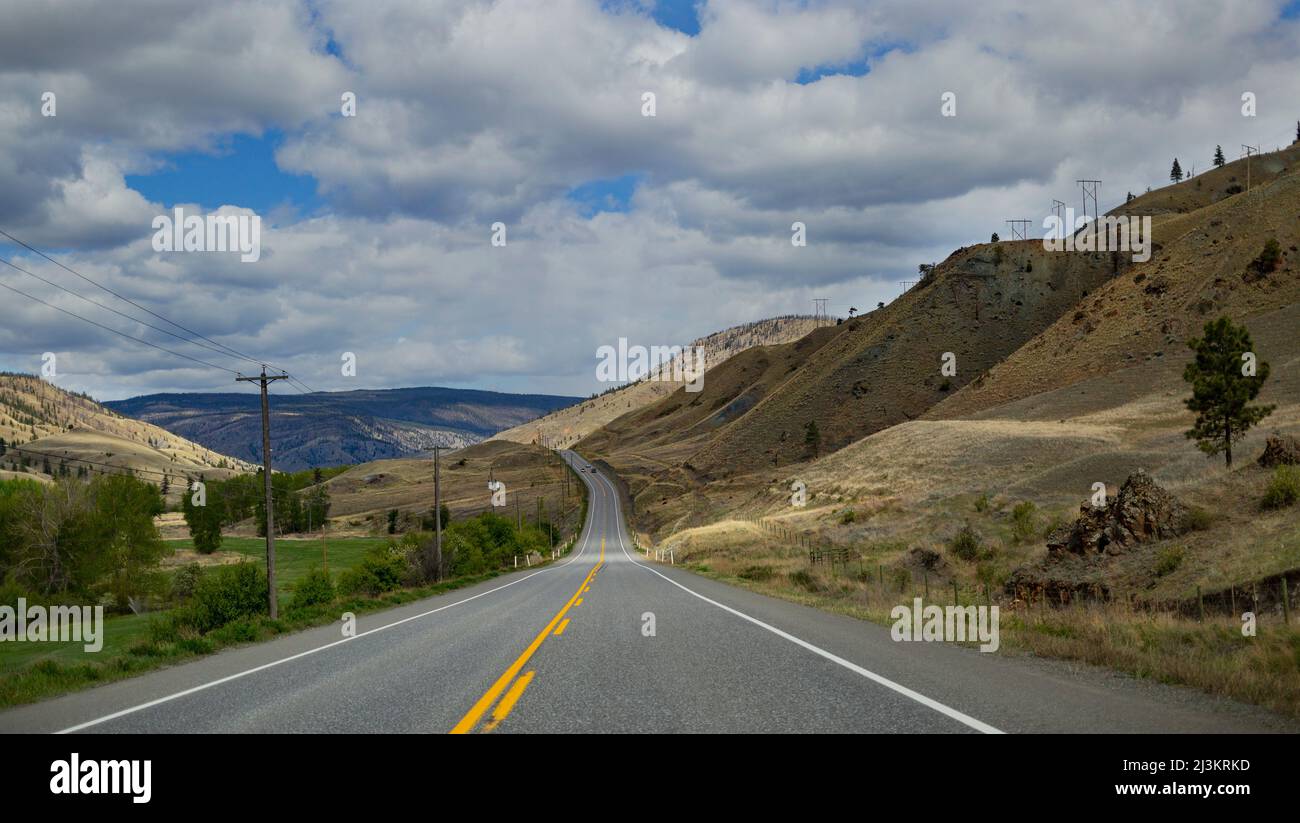 Autoroute en direction du nord de Surrey à probablement à l'intérieur de la Colombie-Britannique, Canada; Colombie-Britannique, Canada Banque D'Images