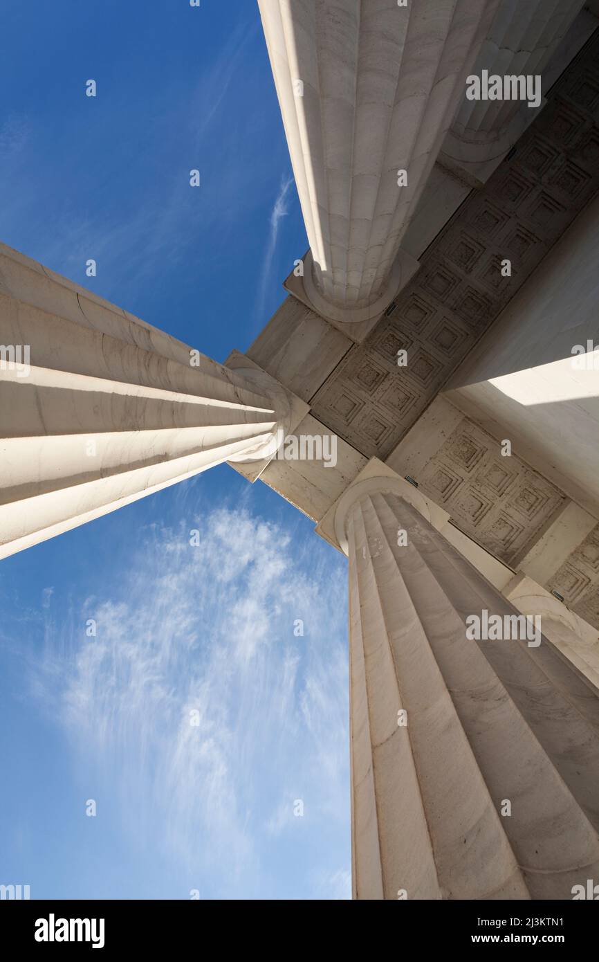 Lincoln Memorial, Washington DC, États-Unis ; Washington DC, États-Unis d'Amérique Banque D'Images