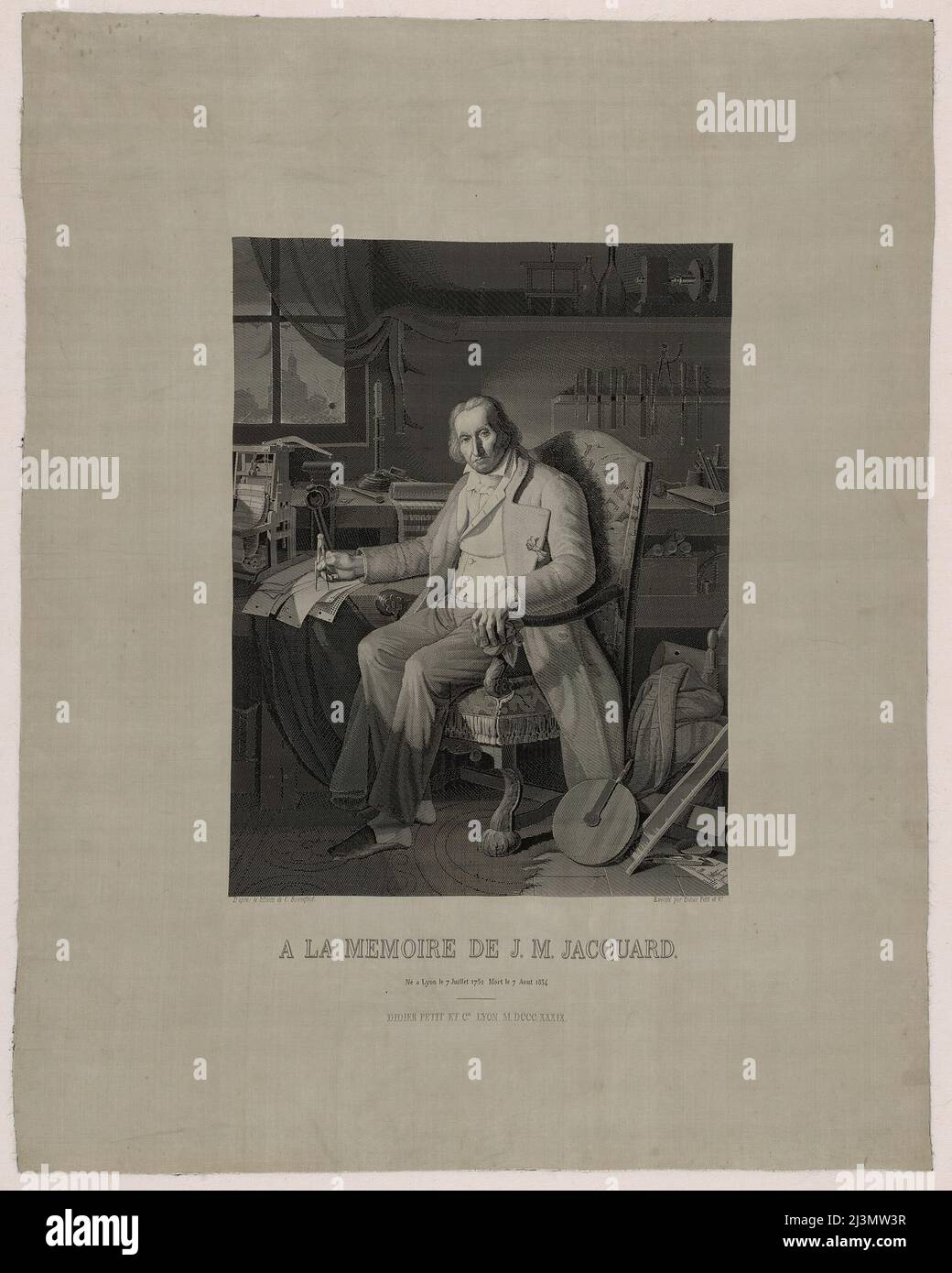 Loom of joseph marie jacquard Banque de photographies et d’images à