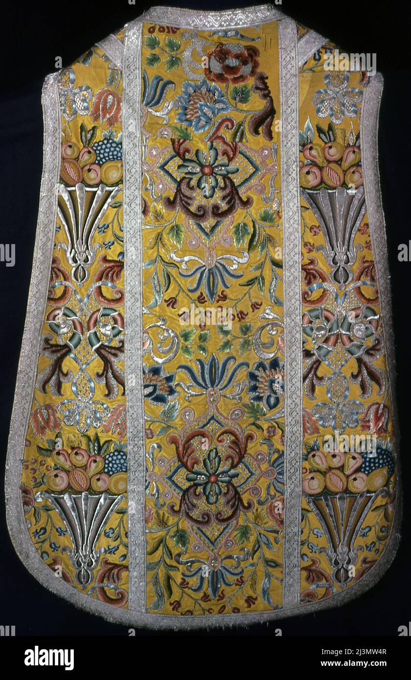 Chasuble, Europe centrale, 18th siècle. Banque D'Images