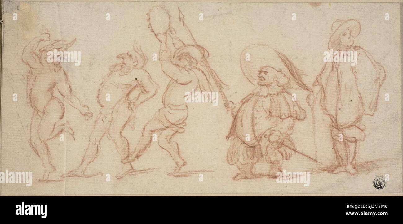 Carnival Figures, n.d. Banque D'Images