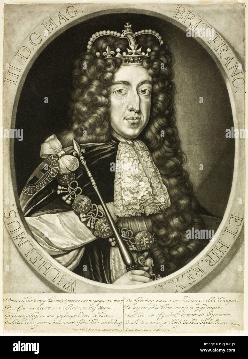 William III, roi d'Angleterre, 1690s. Banque D'Images