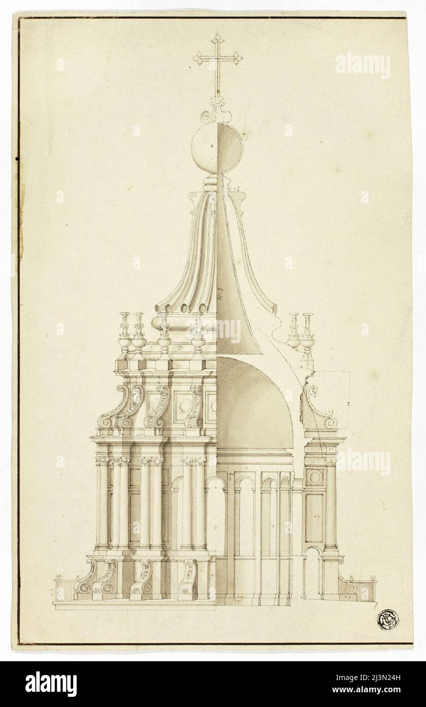 Lanterne de Cupola, Saint-Pierre, Rome, N.D. Banque D'Images
