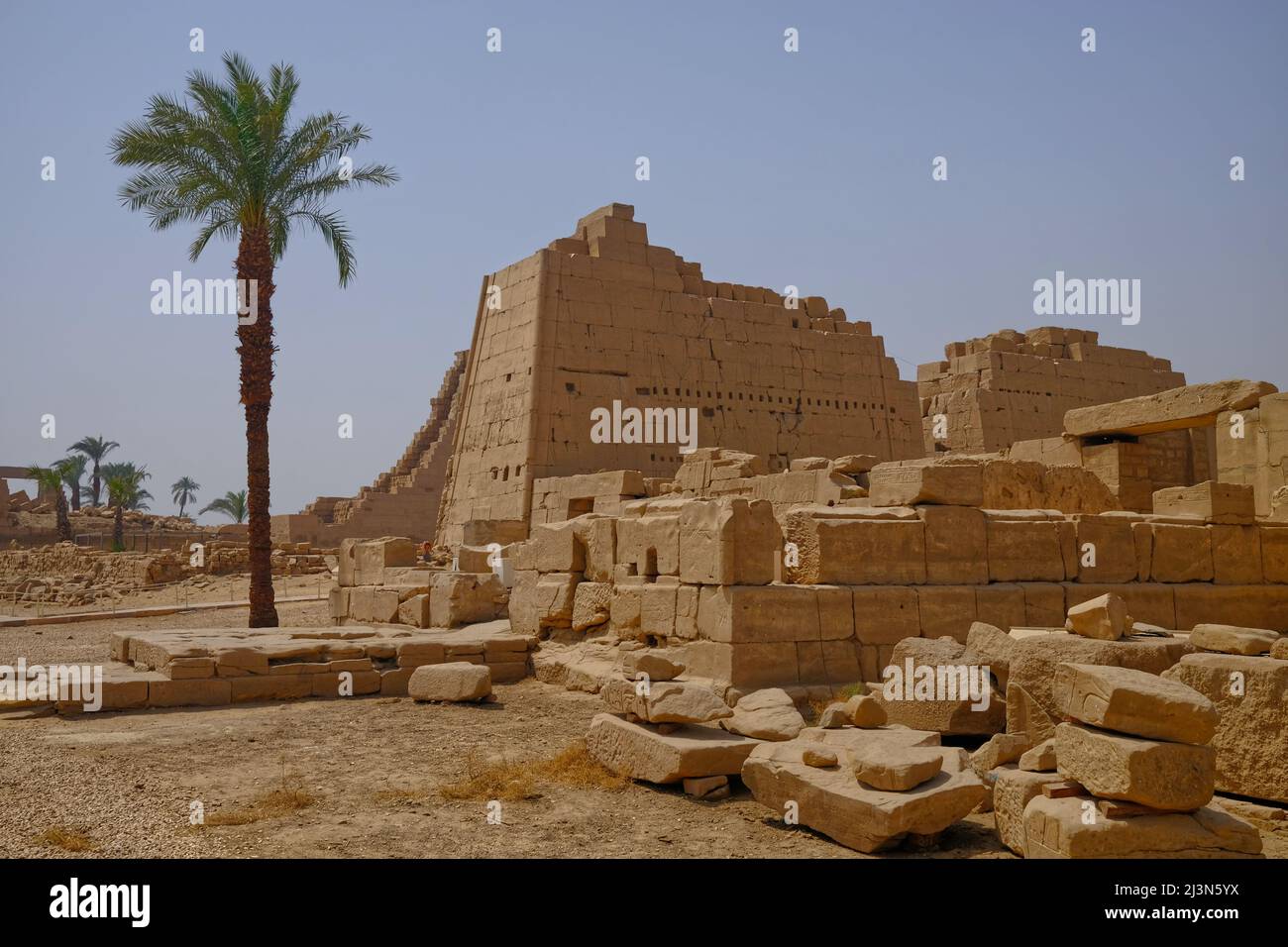 temple de Louxor - monument historique de l'égypte archéologique Banque D'Images