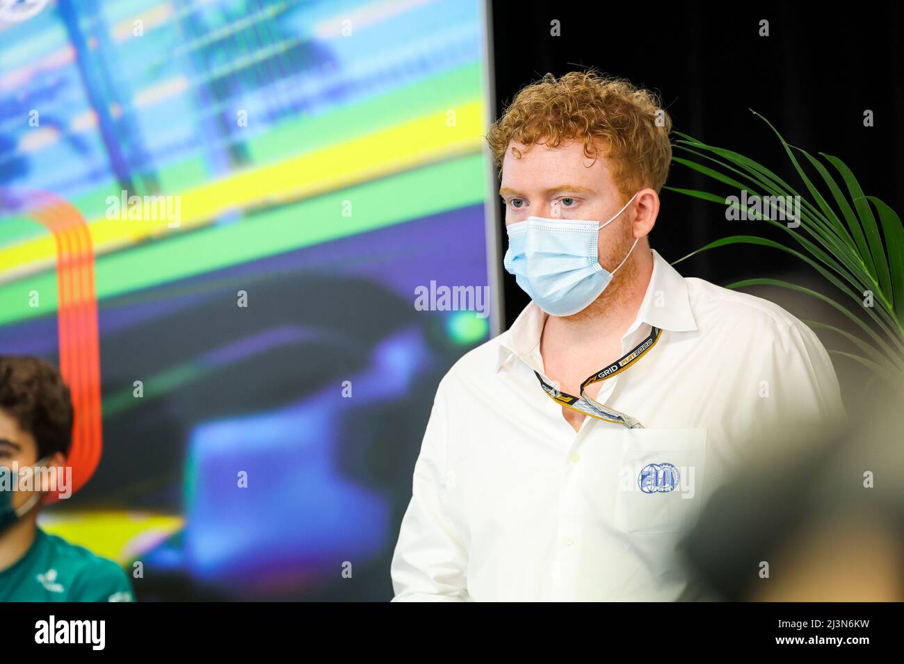 Melbourne, Australie. 8th avril 2022. Tom Wood (délégué aux médias F1), Grand Prix d'Australie F1 au circuit du Grand Prix de Melbourne le 8 avril 2022 à Melbourne, en Australie. (Photo par HIGH TWO) Credit: dpa/Alay Live News Banque D'Images