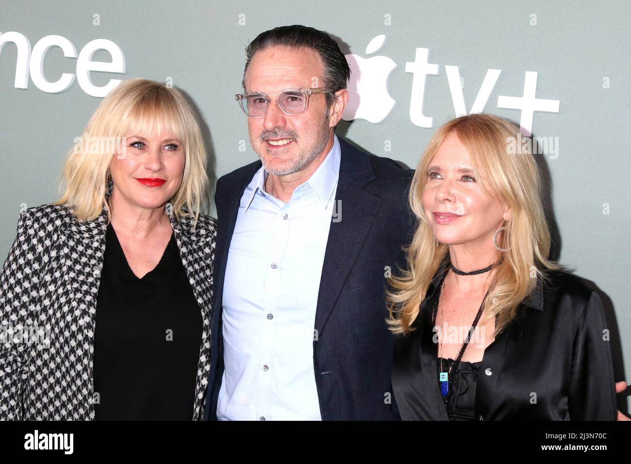 LOS ANGELES - APR 8: Patricia Arquette, David Arquette, Rosanna Arquette à la finale de départ de la sélection à Directors Guild of America le 8 avril 2022 à Los Angeles, CA Banque D'Images