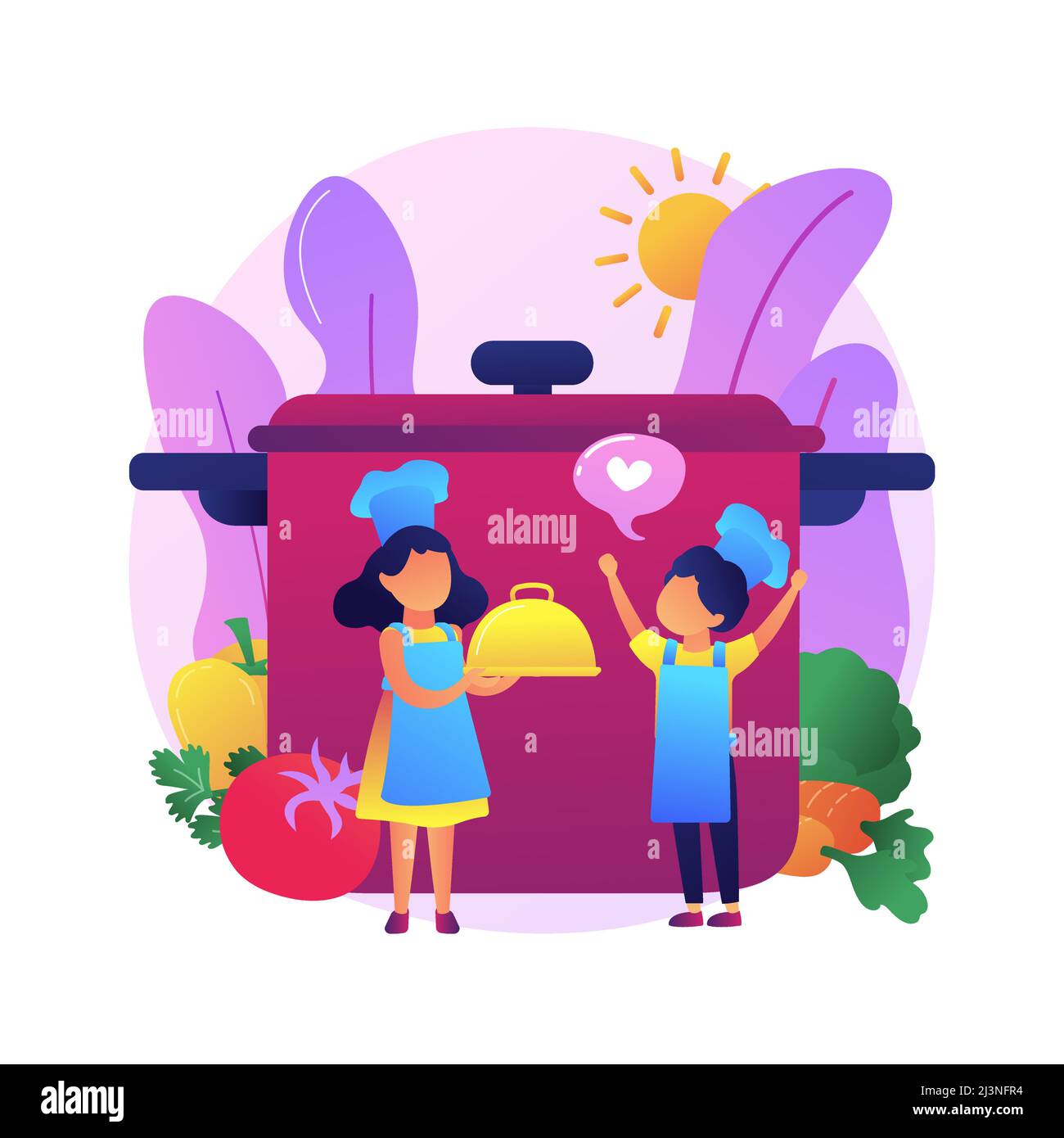 Cuisez dans un chapeau contenant de délicieux desserts. Cupcakes traditionnels de carottes, muffins aux légumes, délicieux produits de boulangerie. Personnage de chef. isol. Vecteur Illustration de Vecteur