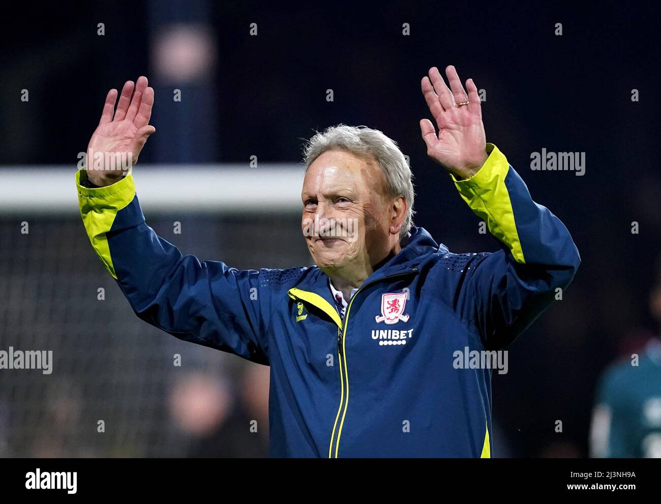 Photo du dossier en date du 02-11-2021 du gérant de Middlesbrough Neil Warnock a annoncé son départ à la retraite de la direction, dessinant une ligne dans une carrière de 42 ans au cours de laquelle il a remporté un nombre record de promotions de la Ligue de football et a géré un record de 1 603 matchs. Banque D'Images
