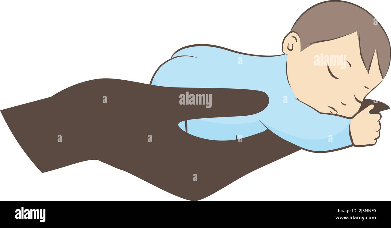 bébé endormi, vecteur Illustration de Vecteur