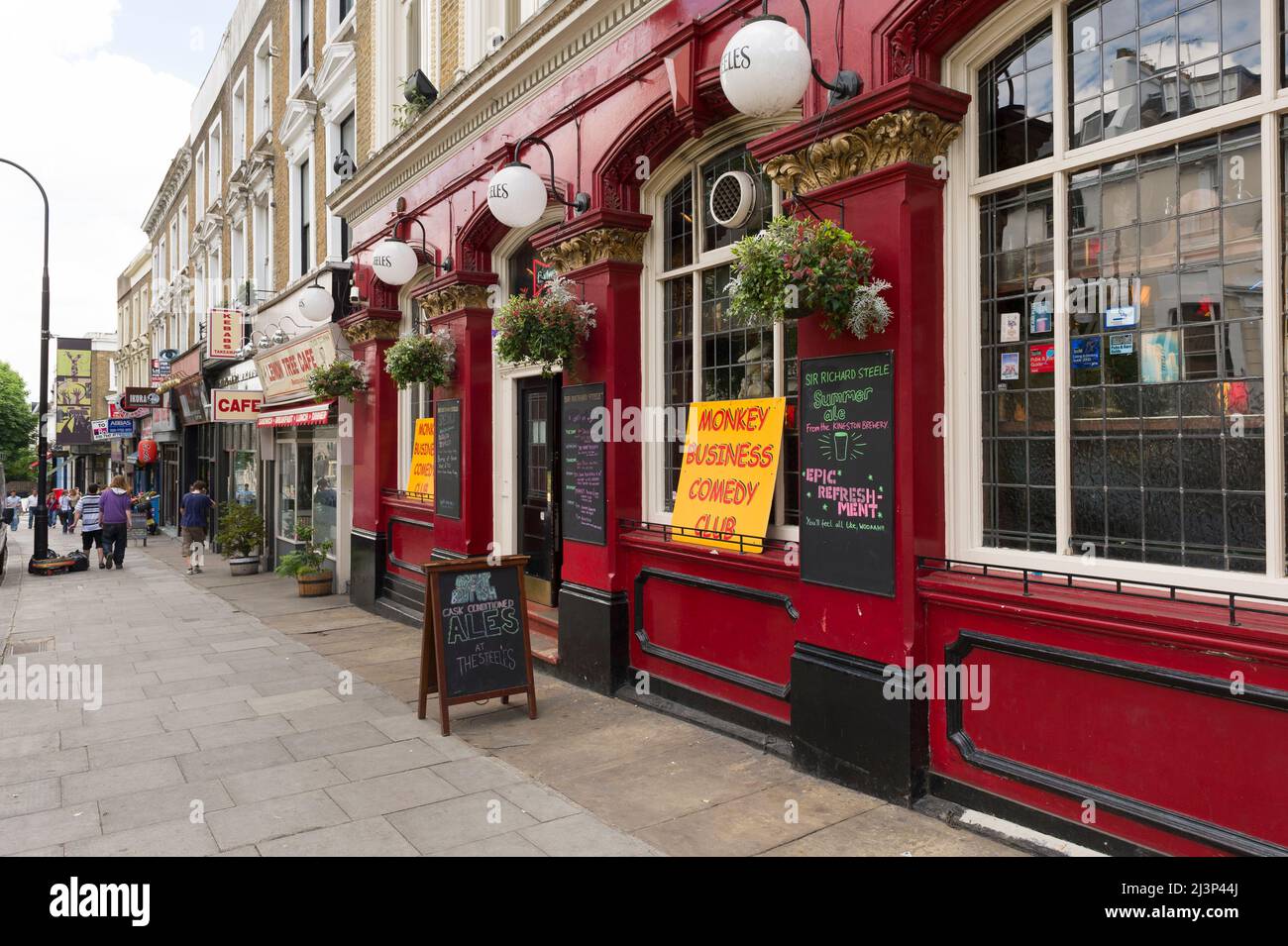 Sir Richard Steele Pub, 97 Haverstock Hill, Chalk Farm, Londres, Royaume-Uni. 13 juin 2009 Banque D'Images