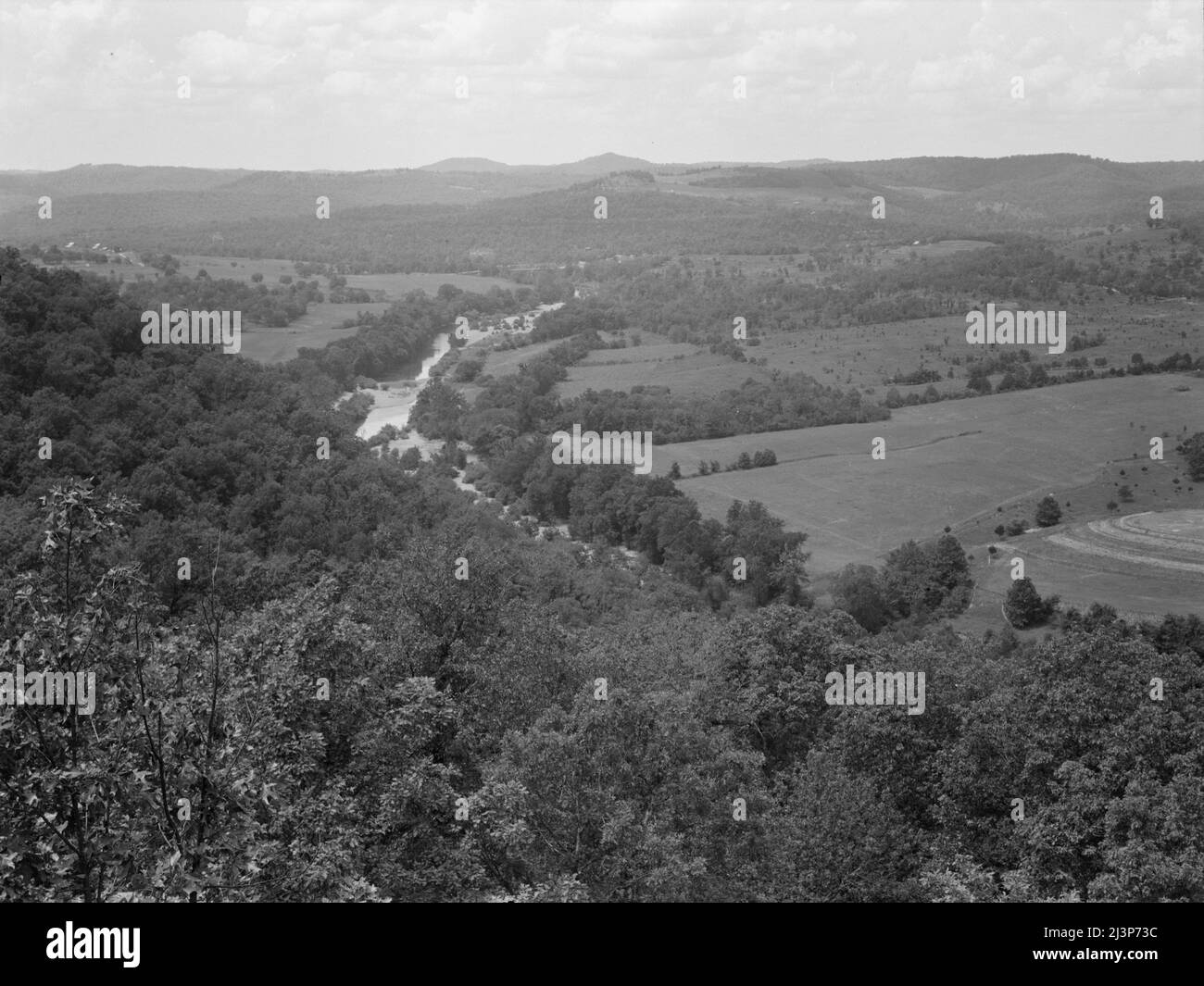 Centre-nord de l'Arkansas. Ozark montagnes vues des États-Unis 62. Banque D'Images