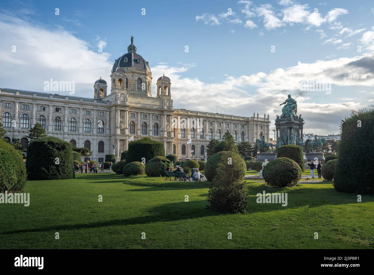 Musée d'histoire de l'art (Musée Kunsthistorisches) à la place Maria Theresa (Maria Theresien Platz) - Vienne, Autriche Banque D'Images