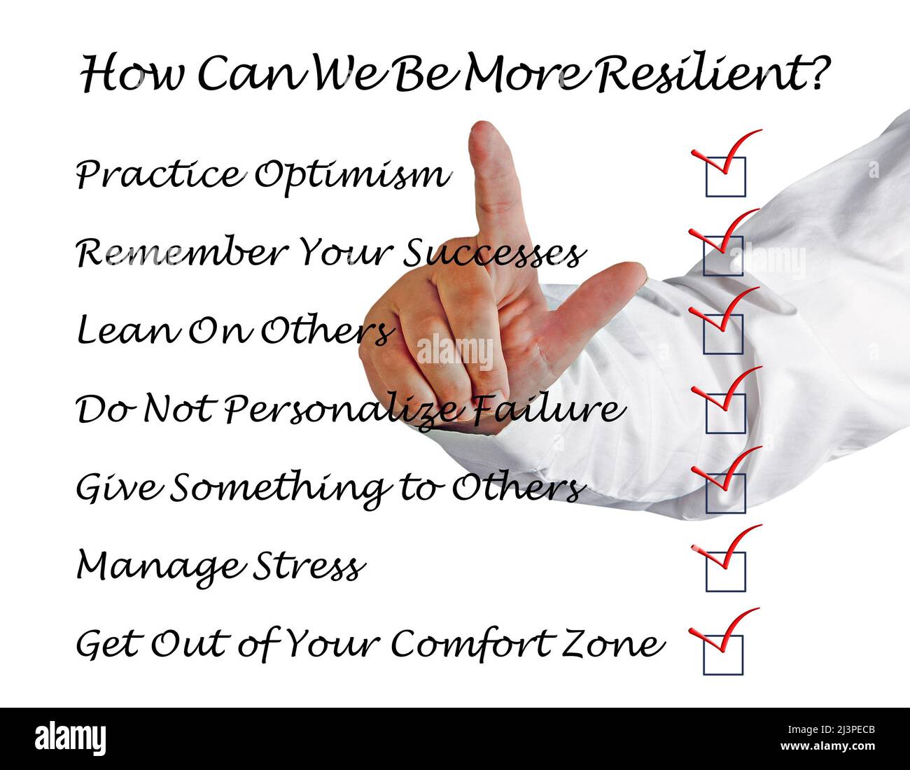 Comment pouvons-nous être plus résilients ? Banque D'Images