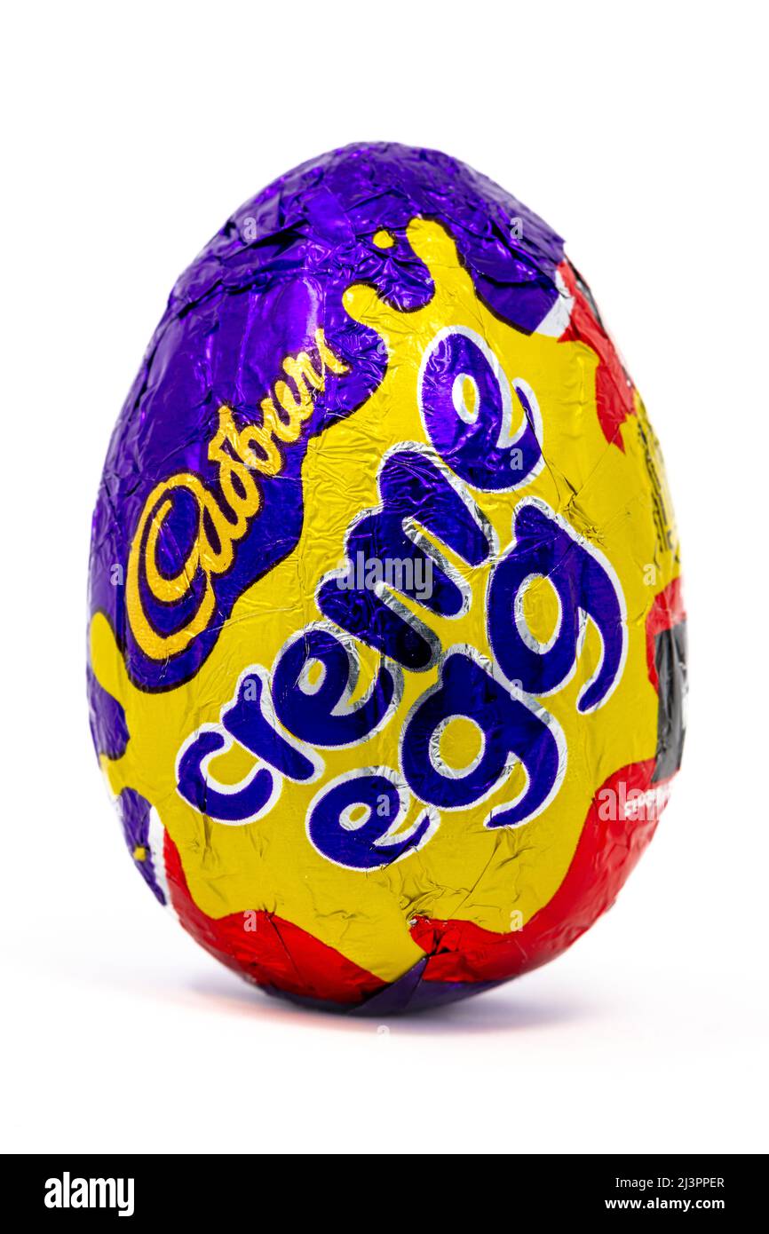 L’œuf de Crome de Cadbury Banque D'Images