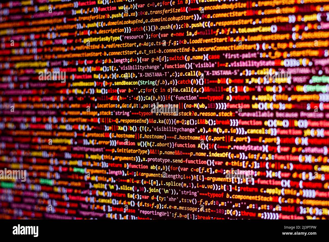 Contexte du code. Langage de programmation Web écrit par le développeur. Codes de programmation HTML, CSS, javascript et Web dans l'éditeur de code Banque D'Images