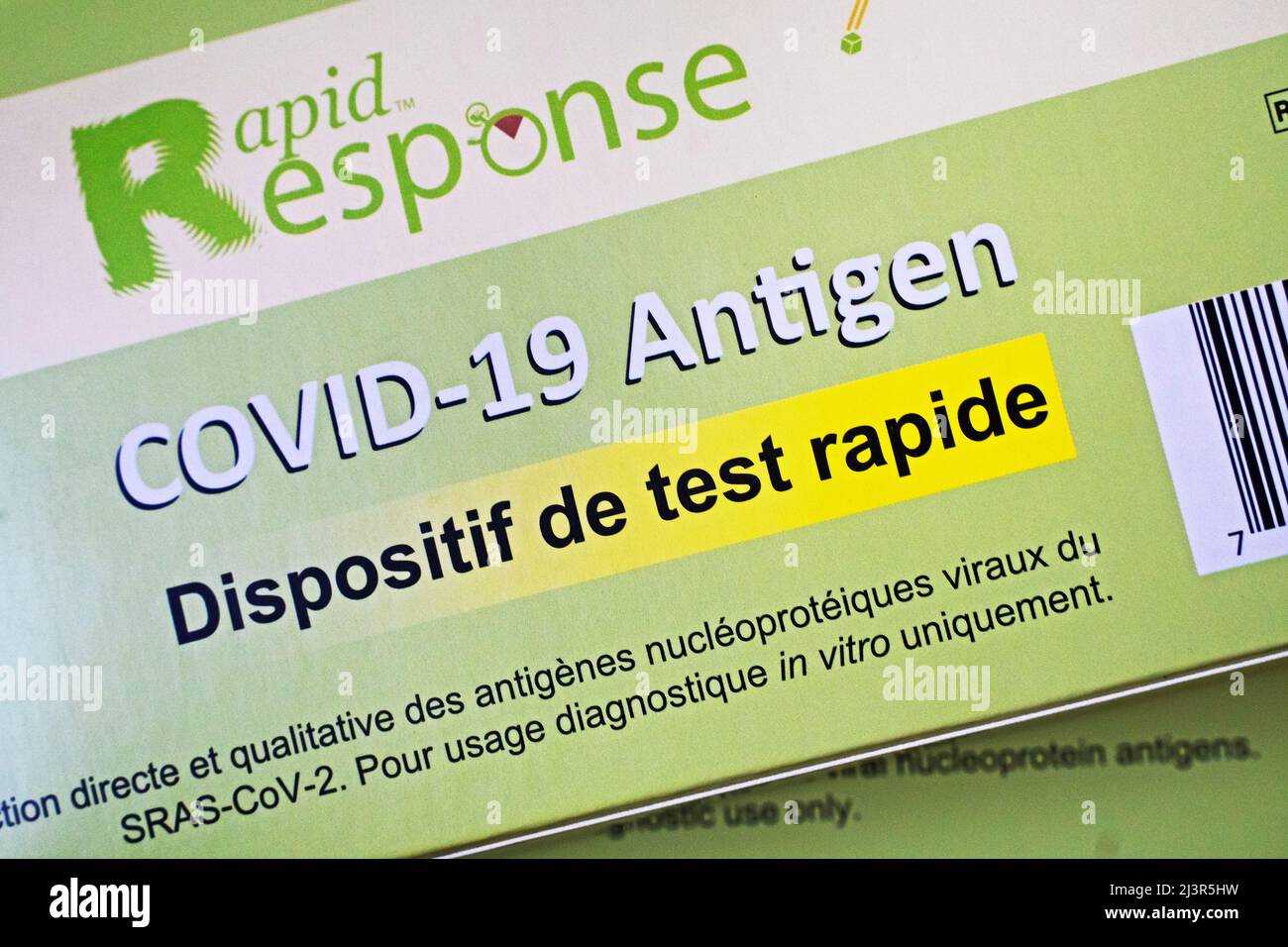Kit de test COVID-19 Banque D'Images